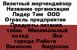 Визитный мерчендайзер › Название организации ­ Лидер Тим, ООО › Отрасль предприятия ­ Продукты питания, табак › Минимальный оклад ­ 25 100 - Все города Работа » Вакансии   . Амурская обл.,Благовещенский р-н